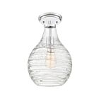 Quoizel Lighting QSF4019C 1 Light Polished Chrome 100W Genie Semi-Flush Mount