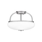 Quoizel Lighting QSF5364BN 3 Lights Brushed Nickel 300W Easton Semi-Flush Mount