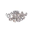 Quoizel Lighting RBN1616C 4 Lights Polished Chrome 160W Ribbons Flush Mount