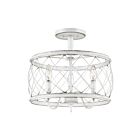 Quoizel Lighting RDY1714AWH 3 Lights Antique White 180W Dury Semi-Flush Mount