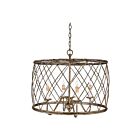 Quoizel Lighting RDY2823CS 4 Lights Century Silver Leaf 240W Dury Pendant