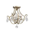 Quoizel Lighting REG1716VG 4 Lights Vintage Gold 240W Regent Semi-Flush Mount