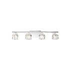 Quoizel Lighting RGA8604C 4 Lights Polished Chrome 160W Regalia Bath Light