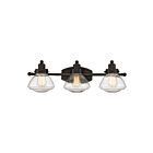 Quoizel Lighting SCH8603PN 3 Lights Palladian Bronze 300W Scholar Bath Light