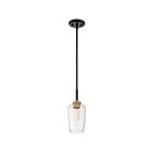 Quoizel Lighting SGR1505EK 1 Light Earth Black 100W Sagamore Mini Pendant