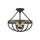 Quoizel Lighting SRG1716WT 4 Lights Western Bronze 240W Sergeant Semi-Flush Mount