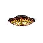 Quoizel Lighting TF1400SVB 2 Lights Vintage Bronze 150W West End Flush Mount