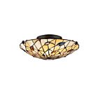 Quoizel Lighting TF1409SVB 2 Lights Vintage Bronze 150W Graham Flush Mount
