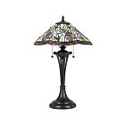 Quoizel Lighting TF3456TVB 2 Lights Vintage Bronze 150W White Valley Table Lamp