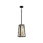 Quoizel Lighting TF5332MBK 1 Light Matte Black 100W Sierra Mini Pendant