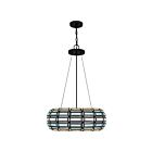 Quoizel Lighting TF5334MBK 3 Lights Matte Black 300W Shanghai Pendant