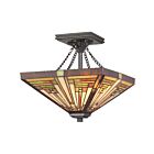 Quoizel Lighting TF885SVB 2 Lights Vintage Bronze 200W Stephen Semi-Flush Mount
