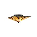 Quoizel Lighting TFAS1615VA 2 Lights Valiant Bronze 120W Asheville Flush Mount