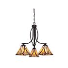 Quoizel Lighting TFAS5003VA 3 Lights Valiant Bronze 300W Asheville Dinette Chandelier