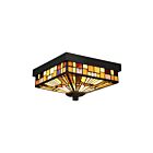 Quoizel Lighting TFIK1611VA 2 Lights Valiant Bronze 120W Inglenook Flush Mount