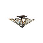 Quoizel Lighting TFMK1714VA 2 Lights Valiant Bronze 120W Maybeck Flush Mount