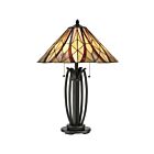 Quoizel Lighting TFVY6325VA 2 Lights Valiant Bronze 200W Victory Table Lamp