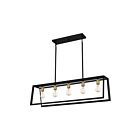Quoizel Lighting TIL538MBK 5 Lights Matte Black 500W Tilly Island Chandelier