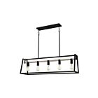 Quoizel Lighting TPT142MBK 5 Lights Matte Black 500W Tippet Island Chandelier