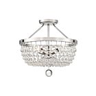 Quoizel Lighting TRA1716PK 4 Lights Polished Nickel 240W Teresa Semi-Flush Mount