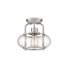 Quoizel Lighting TRG1710BN 1 Light Brushed Nickel 60W Trilogy Semi-Flush Mount