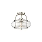 Quoizel Lighting TRG1712BN 1 Light Brushed Nickel 60W Trilogy Semi-Flush Mount