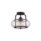 Quoizel Lighting TRG1712OZ 1 Light Old Bronze 60W Trilogy Semi-Flush Mount