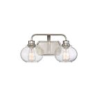 Quoizel Lighting TRG8602BN 2 Lights Brushed Nickel 120W Trilogy Bath Light
