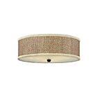 Quoizel Lighting ZE1617K 3 Lights Mystic Black 180W Zen Flush Mount