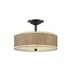 Quoizel Lighting ZE1717K 3 Lights Mystic Black 300W Zen Semi-Flush Mount