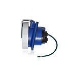Leviton 530R9WLEV 30 Amp Pin & Sleeve Receptacle-Blue