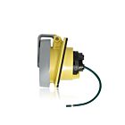 Leviton 330R4WLEV 30 Amp Pin & Sleeve Receptacle-Yellow