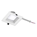 Reno Lighting RENO-DL6-MW-DV-MCCT-SQ-WH 6" White LED Recessed Light Wattage and CCT Selectable