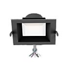 Reno Lighting RENO-DL8-MW-DV-MCCT-SQ-BK 8" Black LED Recessed Light Wattage and CCT Selectable