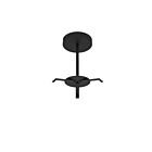 Reno Lighting RENO-EVOKE-PMK-BK Black Pendant Mount Kit for Evoke Round Highbay
