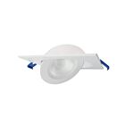 Reno Lighting RENO-LED-4-S9W-FG-5CCT-WH-SQ 9W 4" Gimbal Downlight CCT Selectable