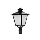 Reno Lighting RENO-PTL-DV-MW-MCCT-BK Black Outdoor Post Light Wattage and CCT Selectable