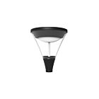 Reno Lighting RENO-PTU-DV-MW-MCCT-BK Black LED Outdoor Post Light Wattage and CCT Selectable
