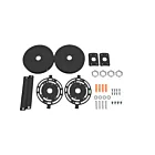 Reno Lighting RENO-RALS-WMB-BK Wall Mounted Bracket For 4' Rounded Architectural Linear Strip