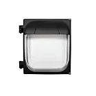 Reno Lighting RENO-STWP-MW-DV-MCCT-R1-BK Black LED Slim Wall Pack Wattage and CCT Selectable