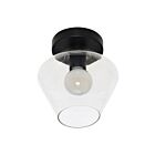 Renwil Aziza LPC4434 1-Light Matte Black Semi Flush Mount 