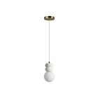 Renwil Candra LPC4439 1-Light Etched White Pendant