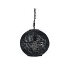 Renwil Romika LPC4475 1-Light Matte Black Chain Chandelier