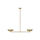 Renwil LPC4491 40W Plated Dark Antique Brushed Brass LED Pendant