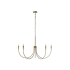 Renwil LPC4497 40W Plated Dark Antique Brushed Brass LED Chandelier
