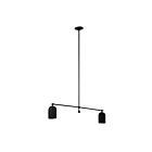 Renwil LPC4503 Saskia 2-Lights 4W Powder Coated Matte Black LED Pendant