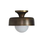 Renwil LPC4513 Flare 1-Light 9W Plated Aged Brass LED Semi Flush Mount