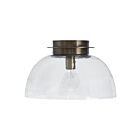 Renwil LPC4514 Liliane 1-Light 8.5W Plated Dark Antique Brushed Brass LED Semi Flush Mount