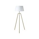 Renwil LPF3147 Bridget 1-Light 100W Satin Brass Floor Lamp
