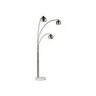 Renwil LPF3161 Aguillard 40W Plated Brushed Nickel Floor Lamp